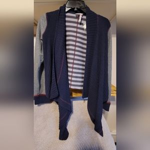 Matilda Jane 435 Girls Sweater Weather Blue Open Cardigan Size 14